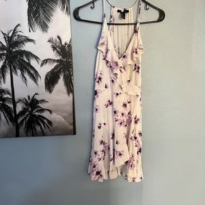 Purple Floral Summer Dress